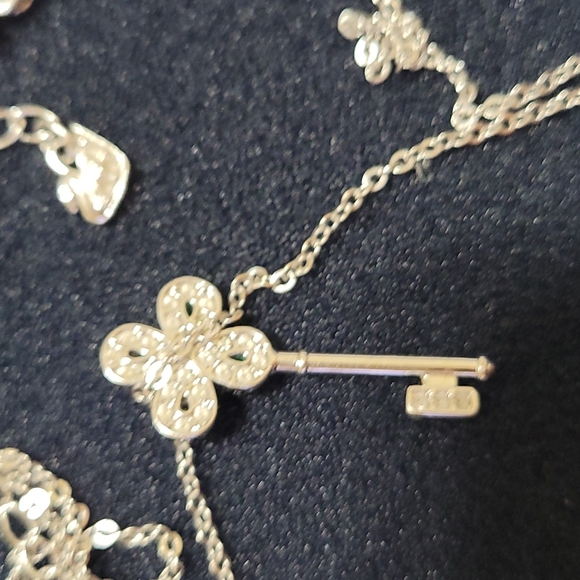 Necklace key pendant, swarovski with box - Picture 3 of 4